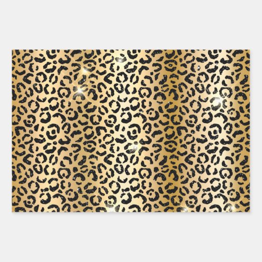Leopard Print Classy Geschenkpapier Set (Vorderseite 3)