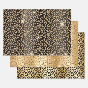 Leopard Print Classy Geschenkpapier Set