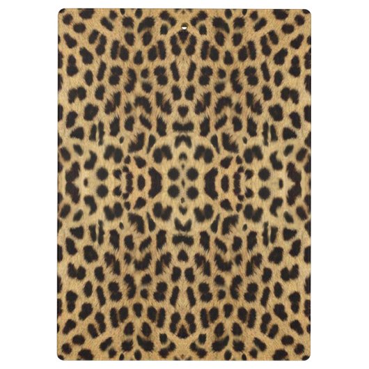 Leopard Print Clipboard Klemmbrett (Rückseite)