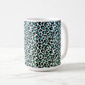Leopard Print Coffee Tasse (VorderseiteRechts)