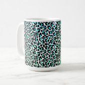 Leopard Print Coffee Tasse (Vorderseite Links)
