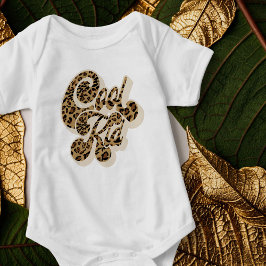 Leopard Print Cool Kid Matching Mommy and Me Baby Strampler