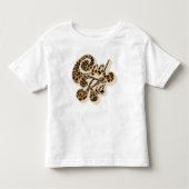Leopard Print Cool Kid Matching Mommy and Me Kleinkind T-shirt (Vorderseite)
