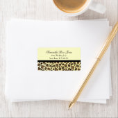 Leopard Print Custom Address Label Adressaufkleber (Insitu)