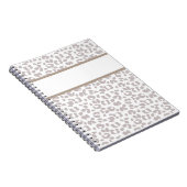 Leopard Print Custom Personalisiert Notebook Journ Notizblock (Rechte Seite)
