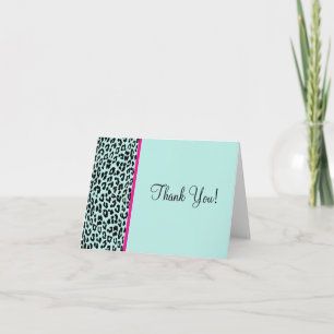 Leopard Print Dankeskarte