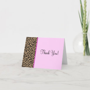 Leopard Print Dankeskarte