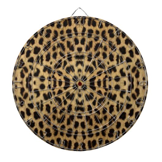 Leopard Print Dart Board Dartscheibe (vorne)