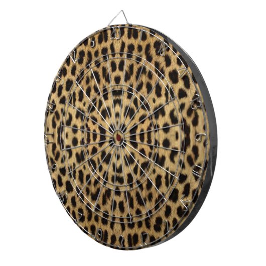 Leopard Print Dart Board Dartscheibe (Vorderseite rechts)