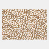 Leopard Print, Denim Blue, Cream, Grau  Geschenkpapier Set (Vorderseite 2)