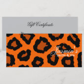 Leopard Print Design Rack Card (Vorne/Hinten)