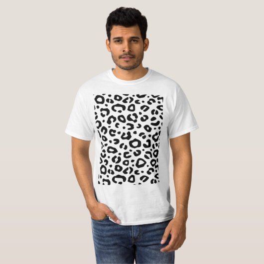 Leopard Print Design T - Shirt (Vorne ganz)