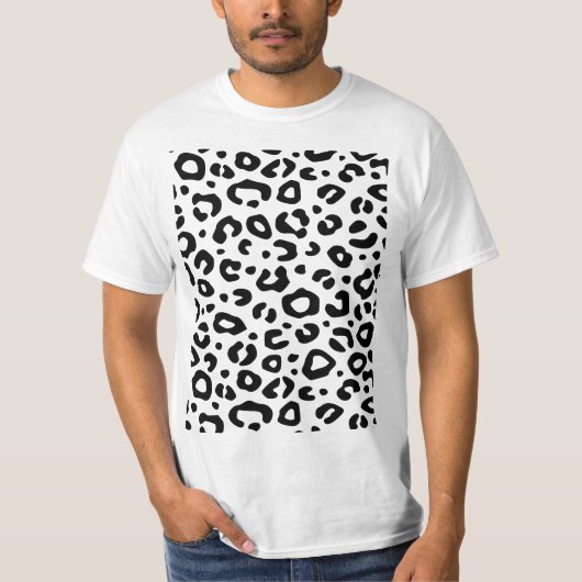 Leopard Print Design T - Shirt (Vorderseite)