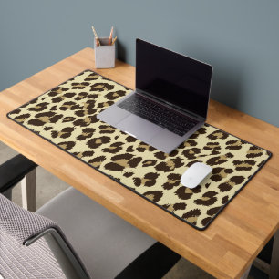 Leopard Print Desk Mat Schreibtischunterlage