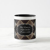 Leopard Print Diamond Design Zwei-Tone-Tasse Tasse (Zentrum)
