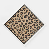 Leopard Print Dinner Napkin Serviette (Ecke)