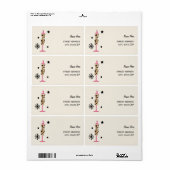 Leopard Print Dress Form Versand Etiketten (Vorne)