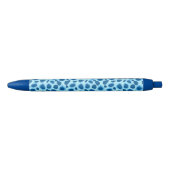 Leopard Print - Dunkles Kobalt und Himmelblau Kugelschreiber (Vorderseite)