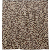 Leopard Print Duschvorhang (Vorderseite)