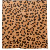 Leopard Print Duschvorhang (Vorderseite)