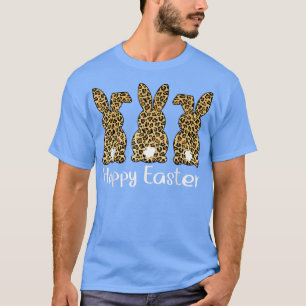 Leopard Print Easter Bunny  T-Shirt