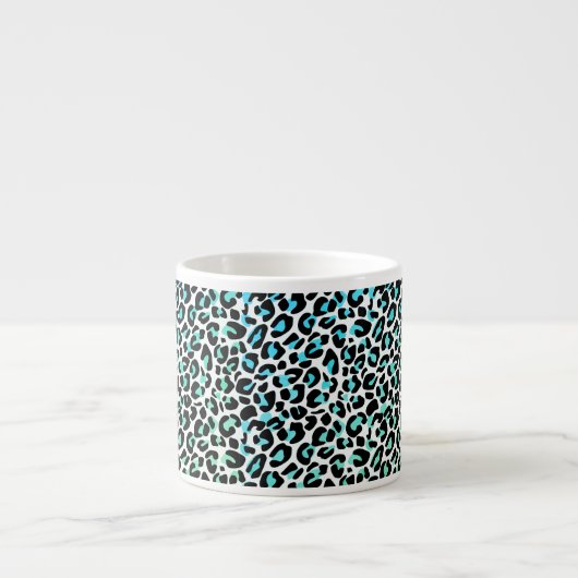 Leopard Print Espresso Tasse (Vorderseite)