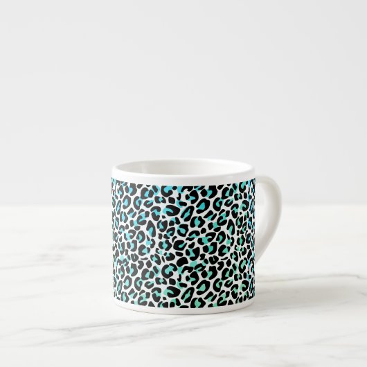 Leopard Print Espresso Tasse (Vorderseite Rechts)