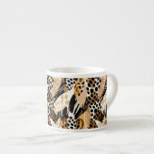 Leopard Print Espresso Tasse (Vorderseite Rechts)