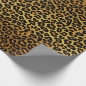 Leopard Print Exotic Animal Skin Muster Geschenkpapier (Ecke)