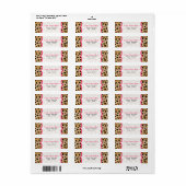Leopard Print Extravagant Return Address Label (Vorne)