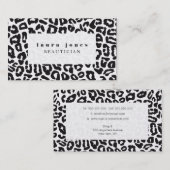 Leopard Print Fashion Template Visitenkarte (Vorne/Hinten)