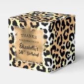 Leopard Print Favor Box Geschenkschachtel (Vorderseite)