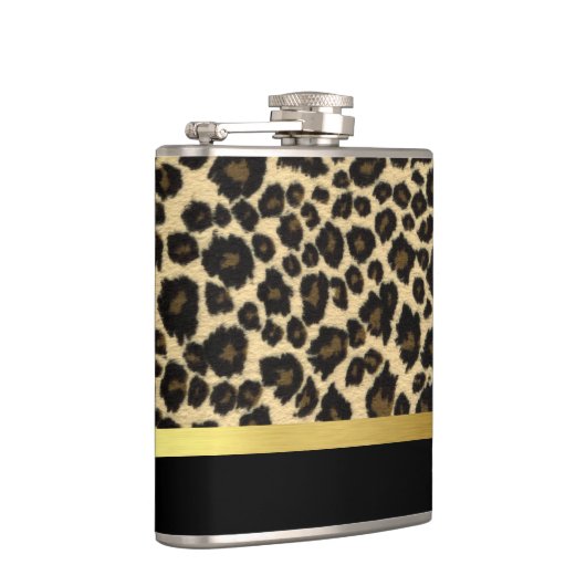 Leopard Print Flachmann (Rechts)