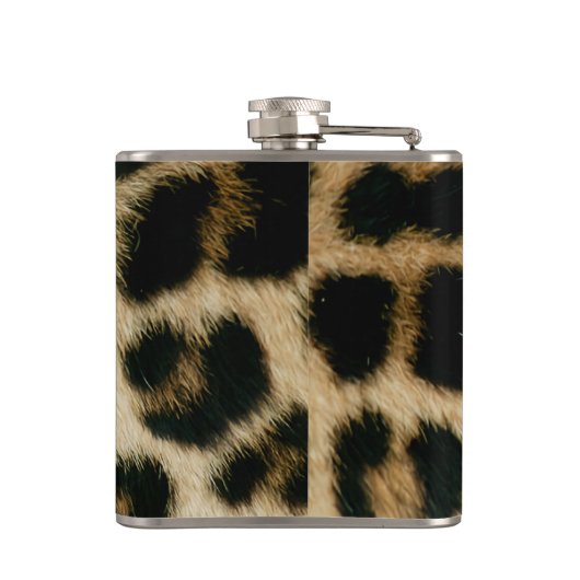 Leopard Print Flachmann (Rückseite)