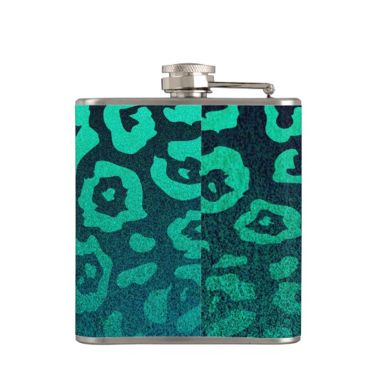 Leopard Print Flachmann (Rückseite)