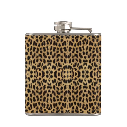 Leopard Print Flask Flachmann (Rückseite)