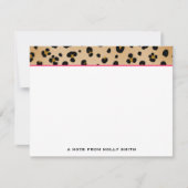 Leopard Print Flat Notecards Mitteilungskarte (Vorderseite)