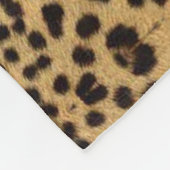 Leopard Print Fleece Blanket (Ecke)