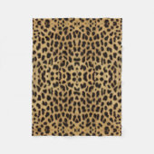 Leopard Print Fleece Blanket (Vorderseite)