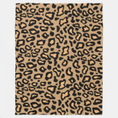 Leopard Print Fleece Blanket (Vorderseite)