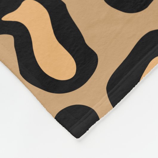 Leopard Print Fleece Blanket (Ecke)