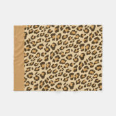 Leopard Print Fleece Blanket (Vorderseite (Horizontal))