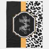 Leopard Print Fleecedecke (Vorderseite)
