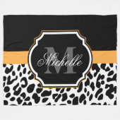 Leopard Print Fleecedecke (Vorderseite (Horizontal))