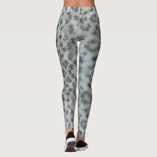 Leopard Print Flows Style Legierung Leggings (Rückseite)