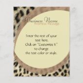 Leopard Print Flyer (Vorne)