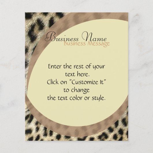 Leopard Print Flyer (Vorne)