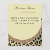Leopard Print Flyer (Vorne)