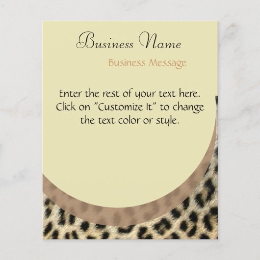 Leopard Print Flyer (Vorne)