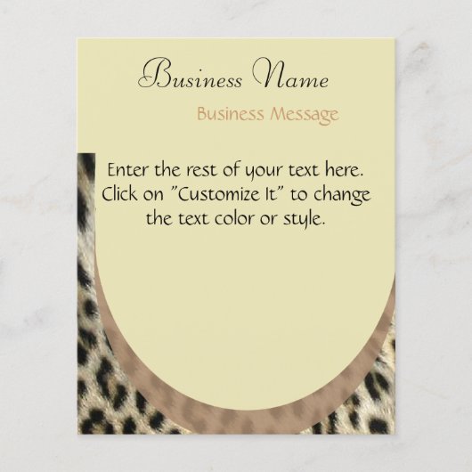 Leopard Print Flyer (Vorne)